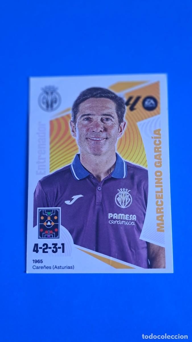 Coleccionismo deportivo: LIGA ESTE 2024 2025 24 25 N&ordm; 2 ENTRENADOR MARCELINO GARCIA VILLARREAL NUEVO SIN PEGAR