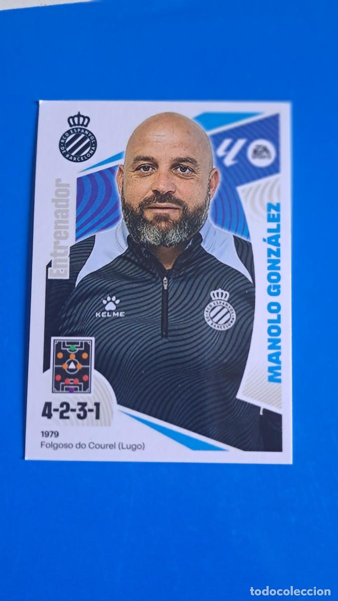 Coleccionismo deportivo: LIGA ESTE 2024 2025 24 25 N&ordm; 2 ENTRENADOR MANOLO GONZALEZ ESPA&Ntilde;OL NUEVO SIN PEGAR