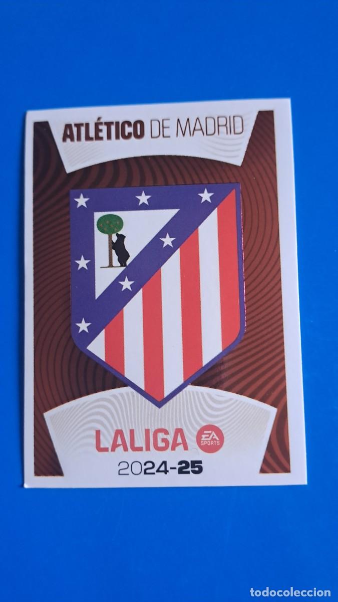 Coleccionismo deportivo: LIGA ESTE 2024 2025 24 25 N&ordm; 1 ESCUDO ATLETICO DE MADRID NUEVO SIN PEGAR