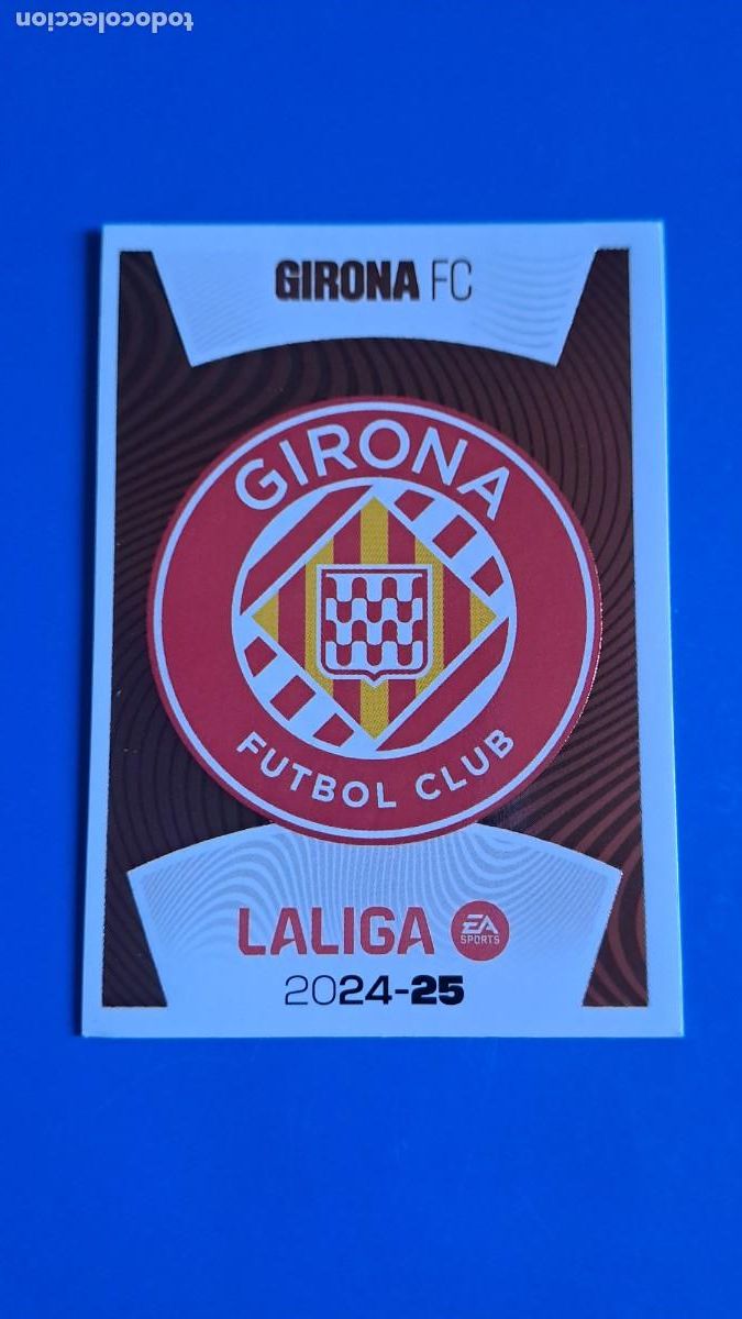 Coleccionismo deportivo: LIGA ESTE 2024 2025 24 25 N&ordm; 1 ESCUDO GIRONA NUEVO SIN PEGAR