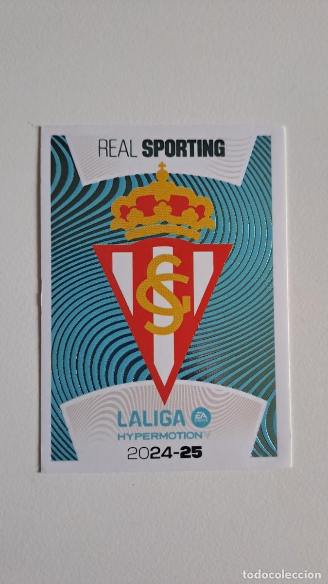 Collectionnisme sportif: LIGA ESTE HYPERMOTION 2024 2025 24 25 N&ordm; 20 ESCUDO GIJON NUEVO SIN PEGAR