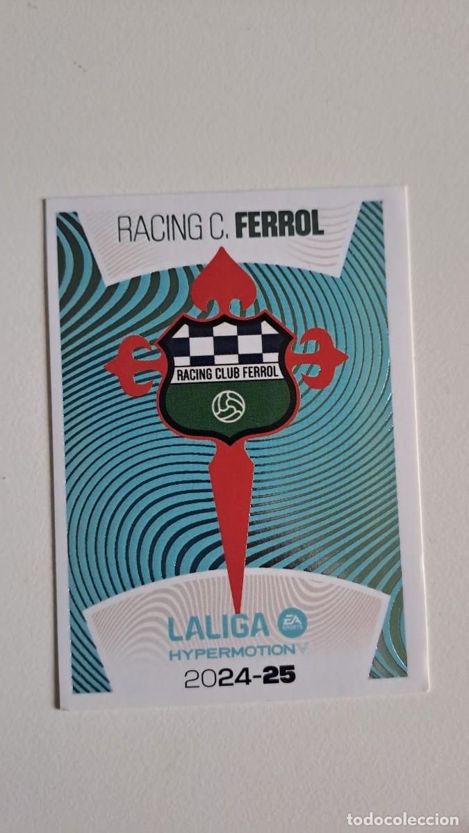 Collectionnisme sportif: LIGA ESTE HYPERMOTION 2024 2025 24 25 N&ordm; 12 ESCUDO FERROL NUEVO SIN PEGAR