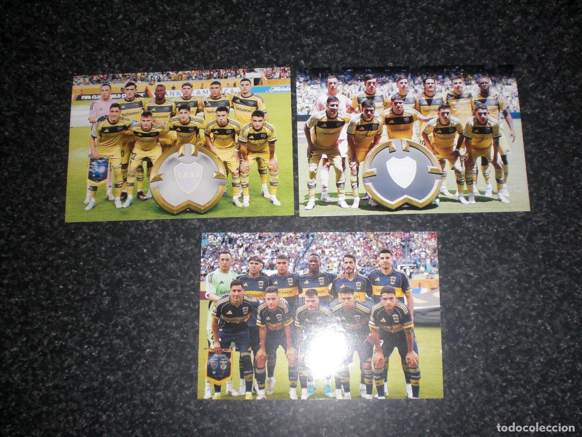Colecionismo desportivo: LOTE 3 FOTOS BOCA JUNIORS ARGENTINA MUNDIAL DE CLUBS 2025