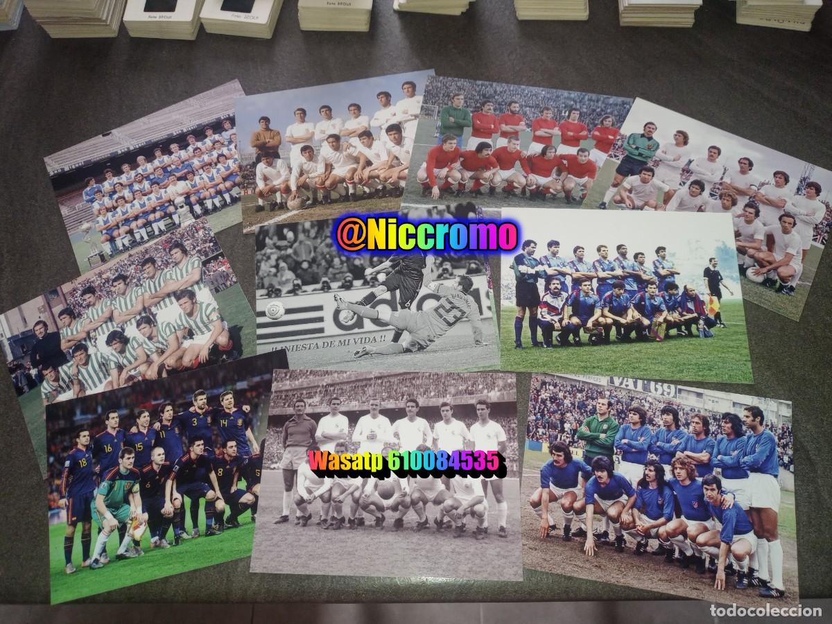 Coleccionismo deportivo: 11 postales cartoncillo de equipos de futbol edicion siglo XXI tama&ntilde;o 11x14 varios diferentes