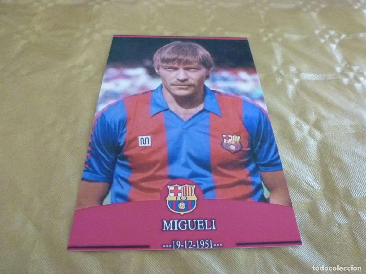 Coleccionismo deportivo: FOTO MATE (11 X 15 ) F.C.BARCELONA- MIGUELI- BAR&Ccedil;A