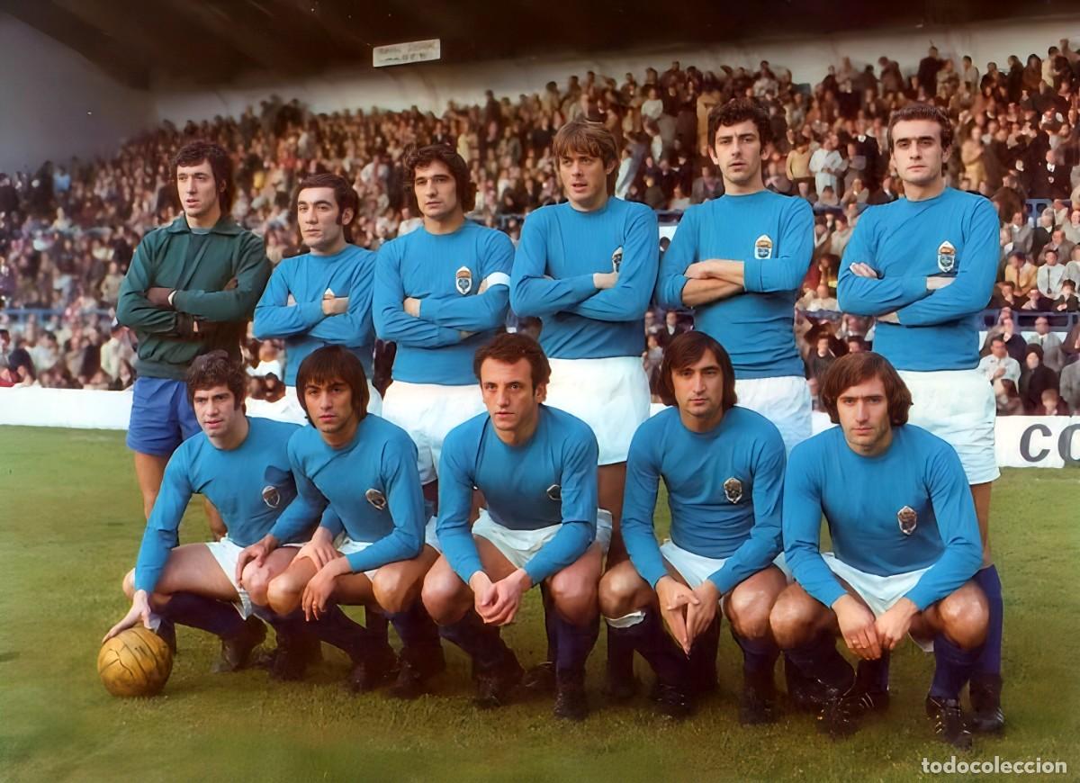 Coleccionismo deportivo: R. OVIEDO. ALINEACI&Oacute;N PARTIDO DE LIGA 1973-1974 EN EL C. TARTIERE VS EL GRANADA. FOTO