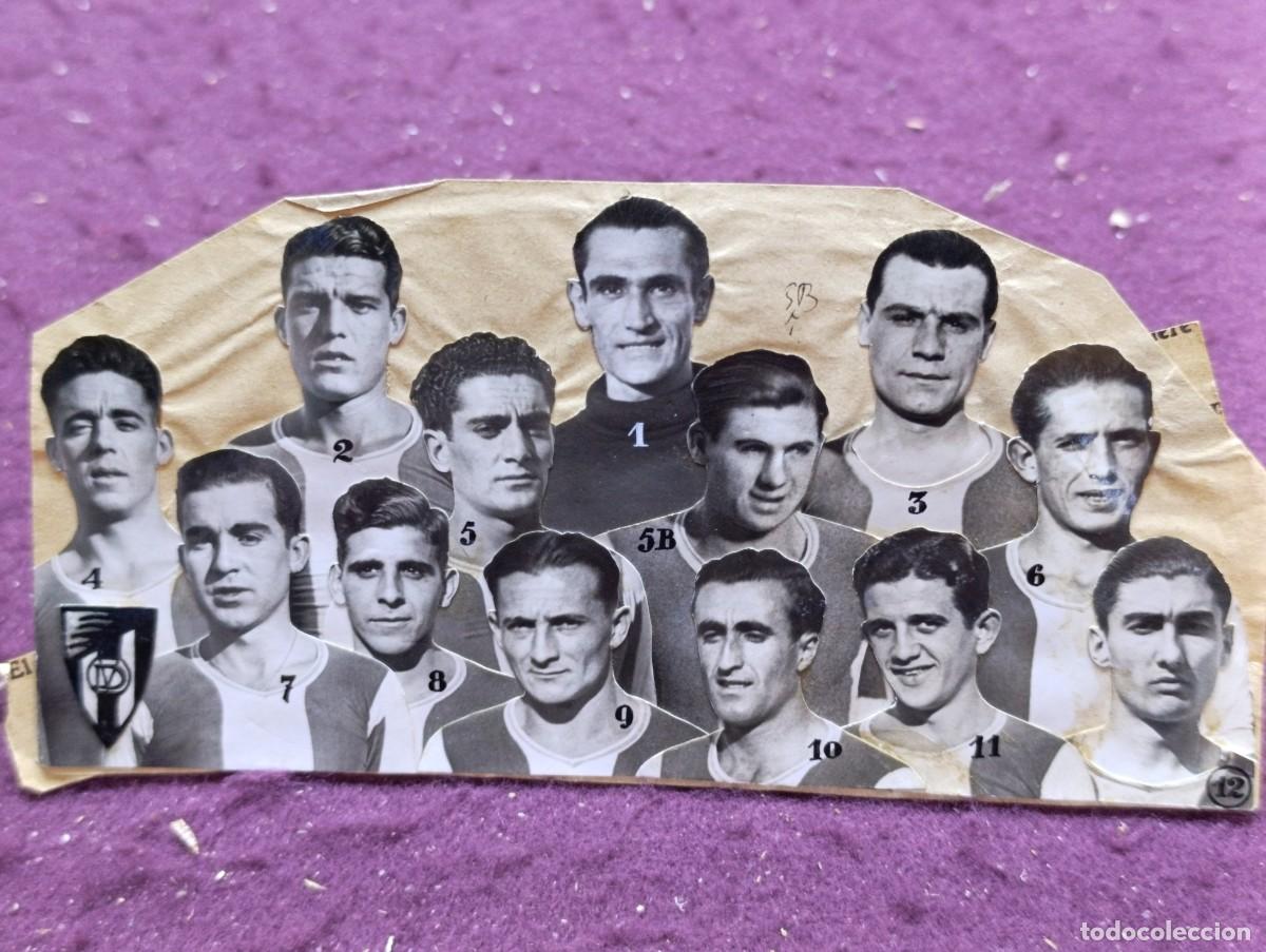 Sports collectibles: 1934, Fotomontaje Prensa Original, Club Valladolid Deportivo, II&ordf; Rep&uacute;blica, sello Revista Cr&oacute;nica