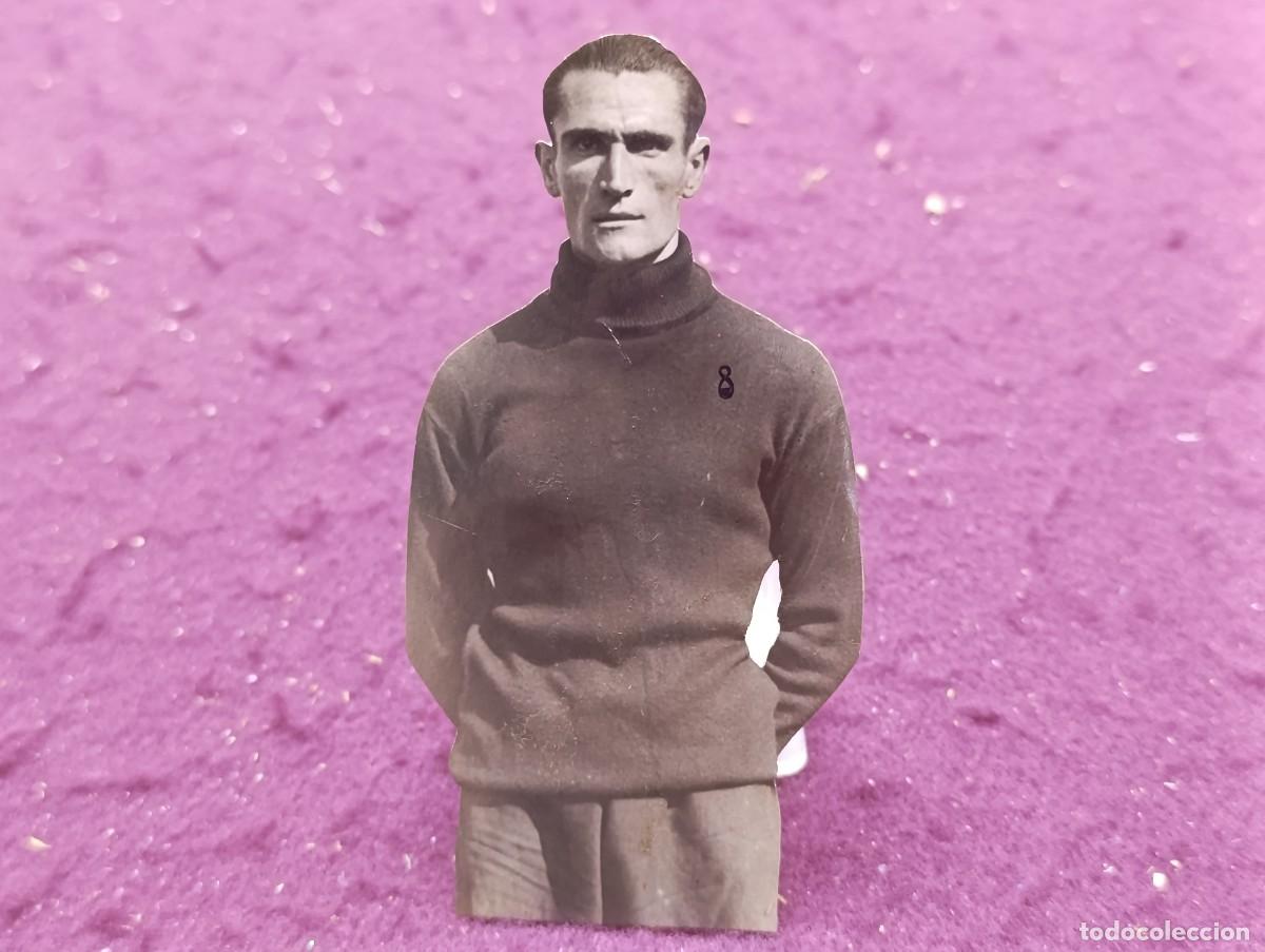 Sports collectibles: 1934, Retrato Troquelado Original, Irigoyen, Valladolid, II&ordf; Rep&uacute;blica, fot. &Aacute;lvaro, Archivo Cr&oacute;nica