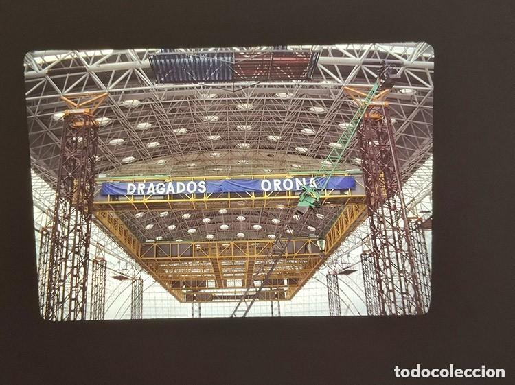 Coleccionismo deportivo: Lote 25 diapositivas construccion obras Palau Sant Jordi, Barcelona 92, Juegos Olimpicos Olimpiadas