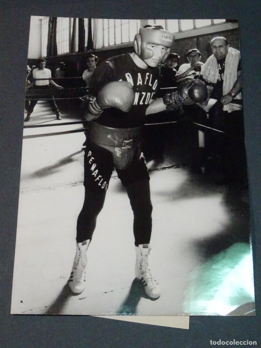 Coleccionismo deportivo: Fotograf&iacute;a Original de boxeador combate Buenos Aires Carlos Monzon / Jean Claude Bouttier
