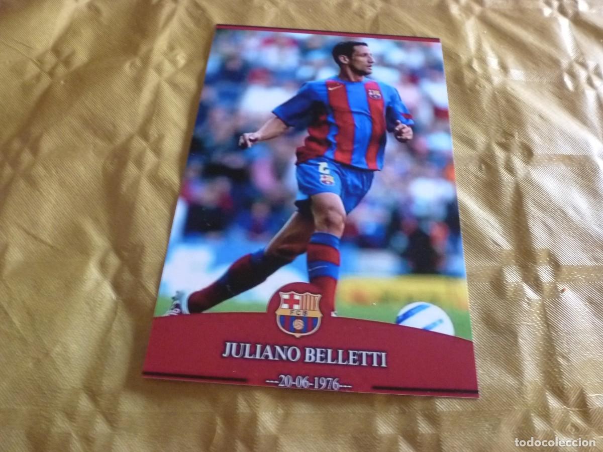 Coleccionismo deportivo: FOTO MATE (11 X 15) BAR&Ccedil;A - JULIANO BELLETTI