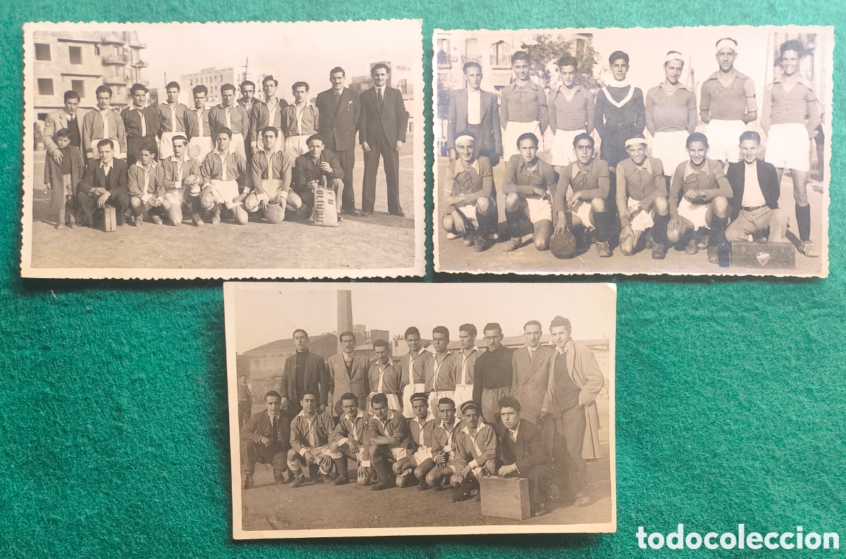 Coleccionismo deportivo: F&Uacute;TBOL C. E. OLIMPIC POSTAL FOTOGR&Aacute;FICA LOTE 3 BARCELONA C. 1945