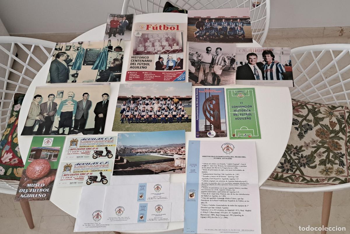 Coleccionismo deportivo: AGUILAS, C.F. - LOTE FOTOGRAF&Iacute;AS Y DOCUMENTOS - CENTENARIO Y MUSEO