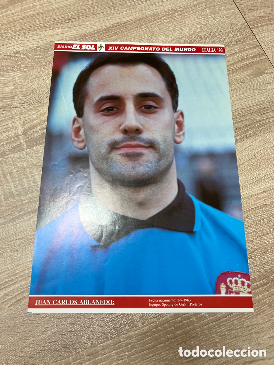 Collectionnisme sportif: 1994 ABLANEDO POSTER MUNDIAL ITALIA 90 DIARIO EL SOL MEDIDAS 27X40 APROX