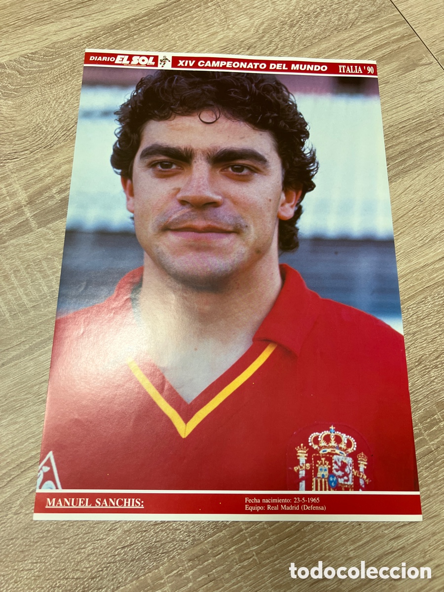 Collectionnisme sportif: 1994 SANCHIS POSTER MUNDIAL ITALIA 90 DIARIO EL SOL MEDIDAS 27X40 APROX