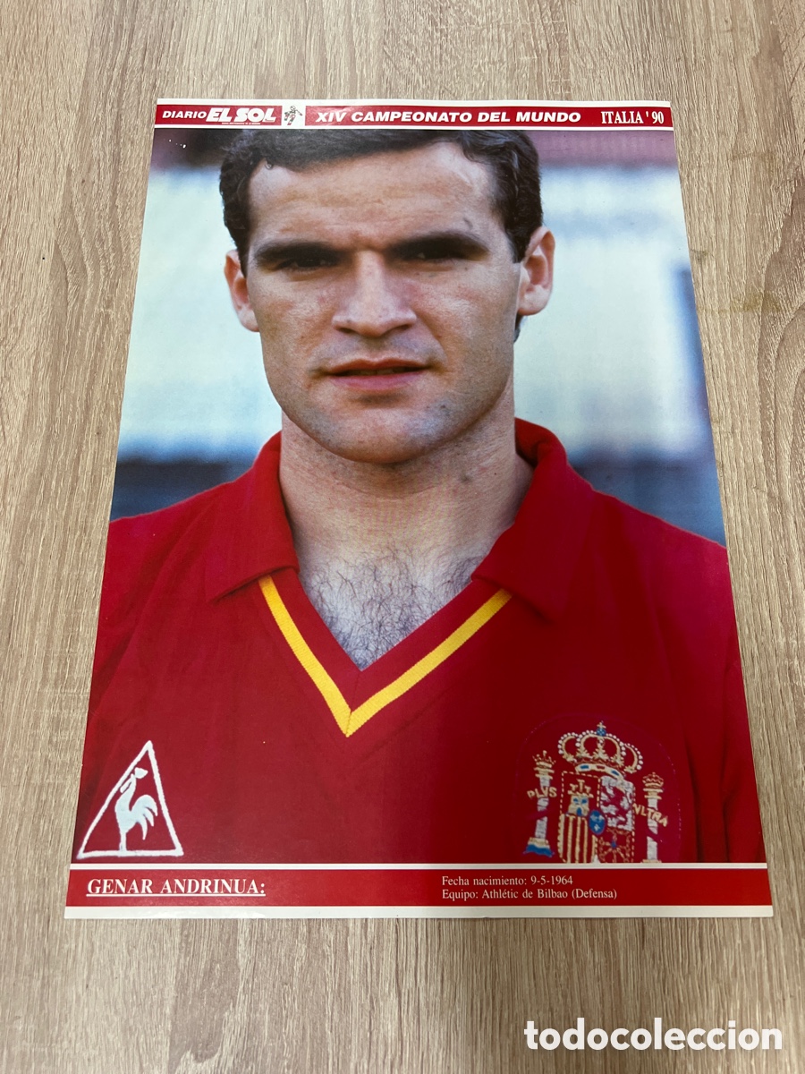 Collectionnisme sportif: 1994 ANDRINUA POSTER MUNDIAL ITALIA 90 DIARIO EL SOL MEDIDAS 27X40 APROX