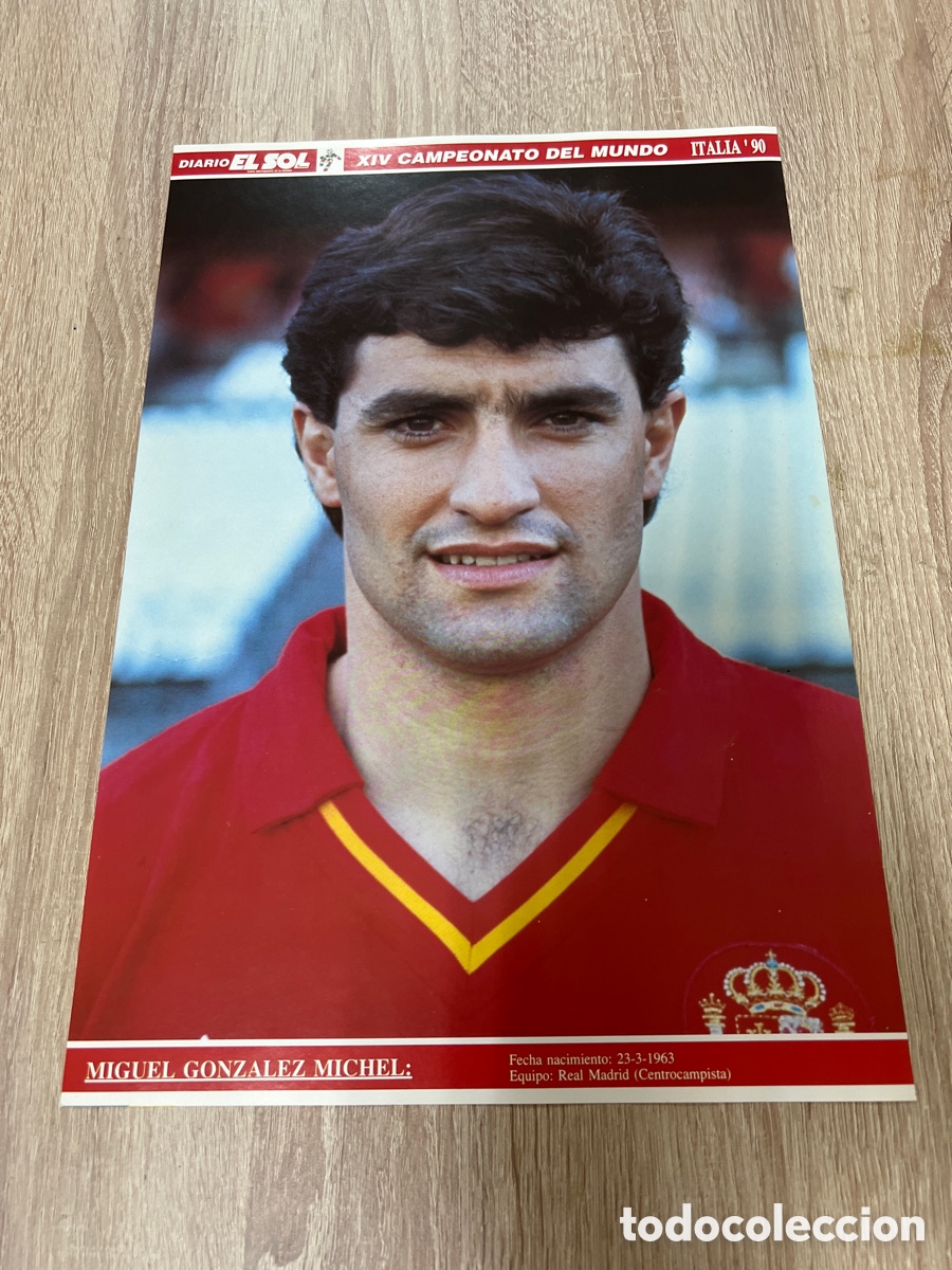 Collectionnisme sportif: 1994 MICHEL POSTER MUNDIAL ITALIA 90 DIARIO EL SOL MEDIDAS 27X40 APROX
