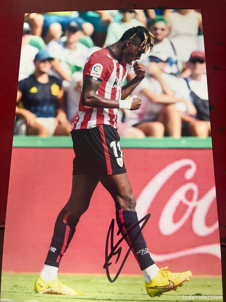 Colecionismo desportivo: FOTOGRAF&Iacute;A DE NICO WILLIAMS FIRMADA ATLETIC DE BILBAO. CAMPEON DEL MUNDO.