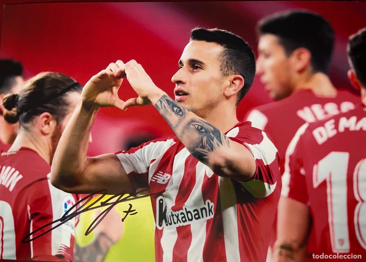 Collectionnisme sportif: FOTOGRAF&Iacute;A DE &Aacute;LEX BERENGUER FIRMADA ATLETIC DE BILBAO SAN MAMES