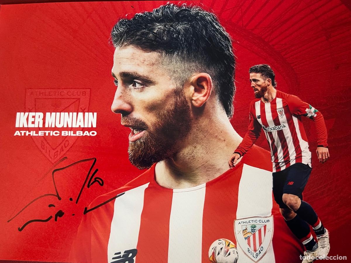 Colecionismo desportivo: FOTOGRAF&Iacute;A DE IKER MUNIAIN ATLETIC DE BILBAO SAN MAMES.