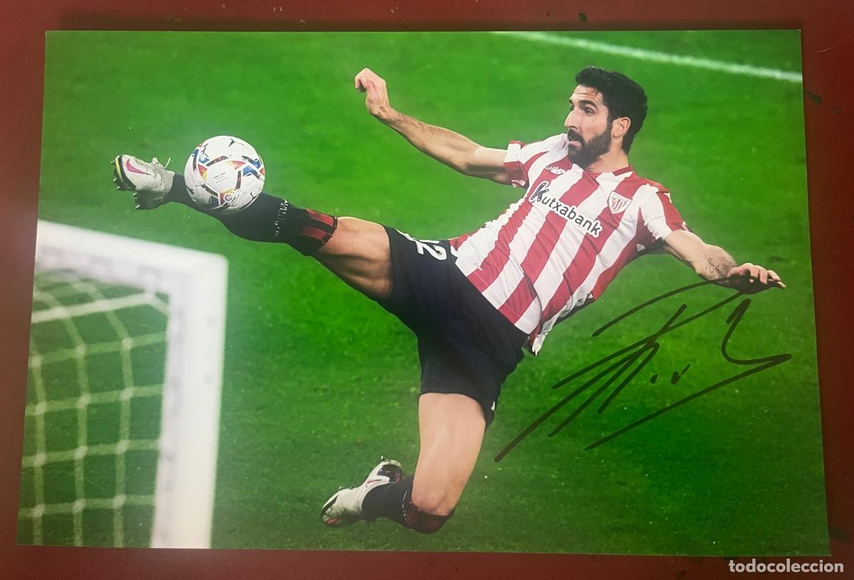 Coleccionismo deportivo: FOTOGRAF&Iacute;A DE RA&Uacute;L GARC&Iacute;A FIRMADA ATLETIC CLUB DE BILBAO