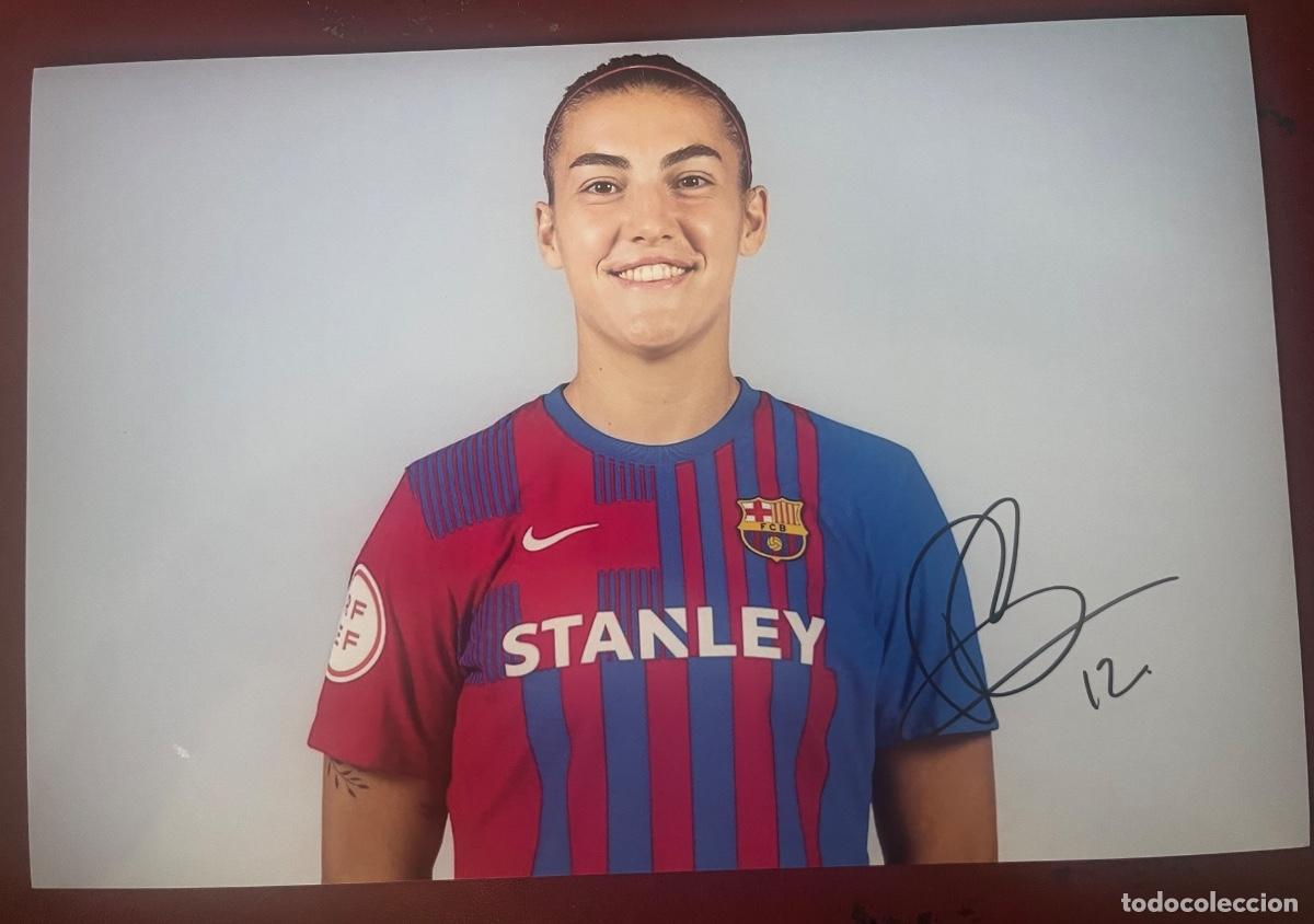 Coleccionismo deportivo: FOTOGRAF&Iacute;A DE PATRI GUIJARRO FIRMADA FUTBOL CLUB BARCELONA.