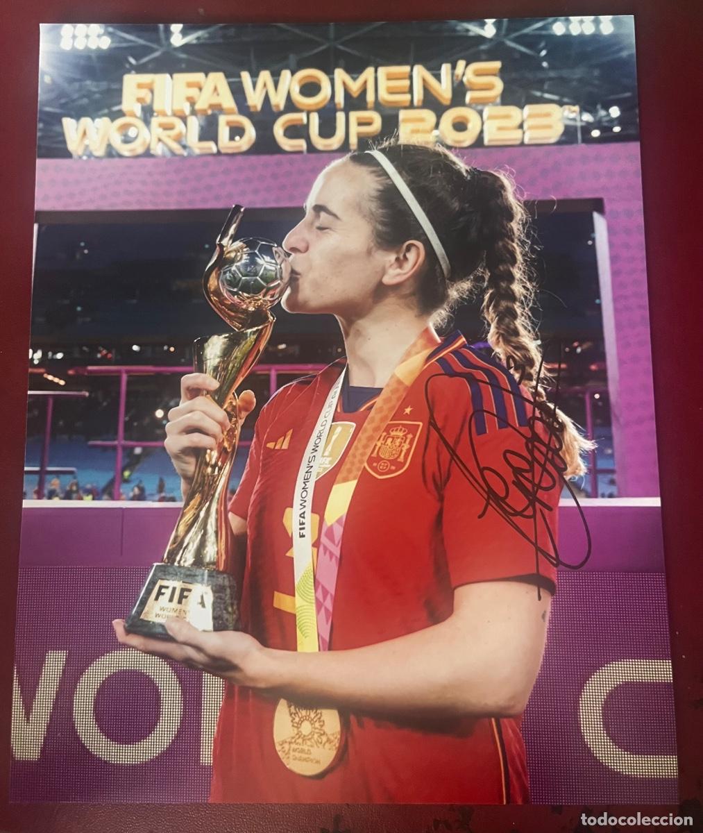 Coleccionismo deportivo: FOTOGRAF&Iacute;A DE TERESA ABELLEIRA FIRMADA SELECCI&Oacute;N ESPA&Ntilde;OLA FUTBOL MUNDIAL 2023