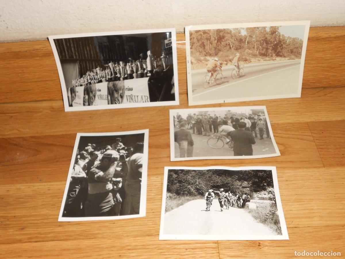 Coleccionismo deportivo: FOTOS ANTIGUAS CICLISMO / LOTE 5 FOTOGRAFIAS CAMPEONATO de ESPA&Ntilde;A CICLISMO