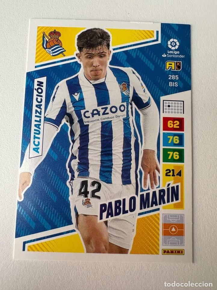 Sammelleidenschaft Sport: Pablo Mar&iacute;n Actualizaci&oacute;n Real Sociedad 285bis Adrenalyn 2022-23