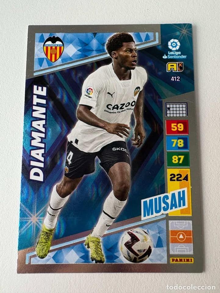 Coleccionismo deportivo: Musah Valencia Diamante 412 Adrenalyn 2022-23