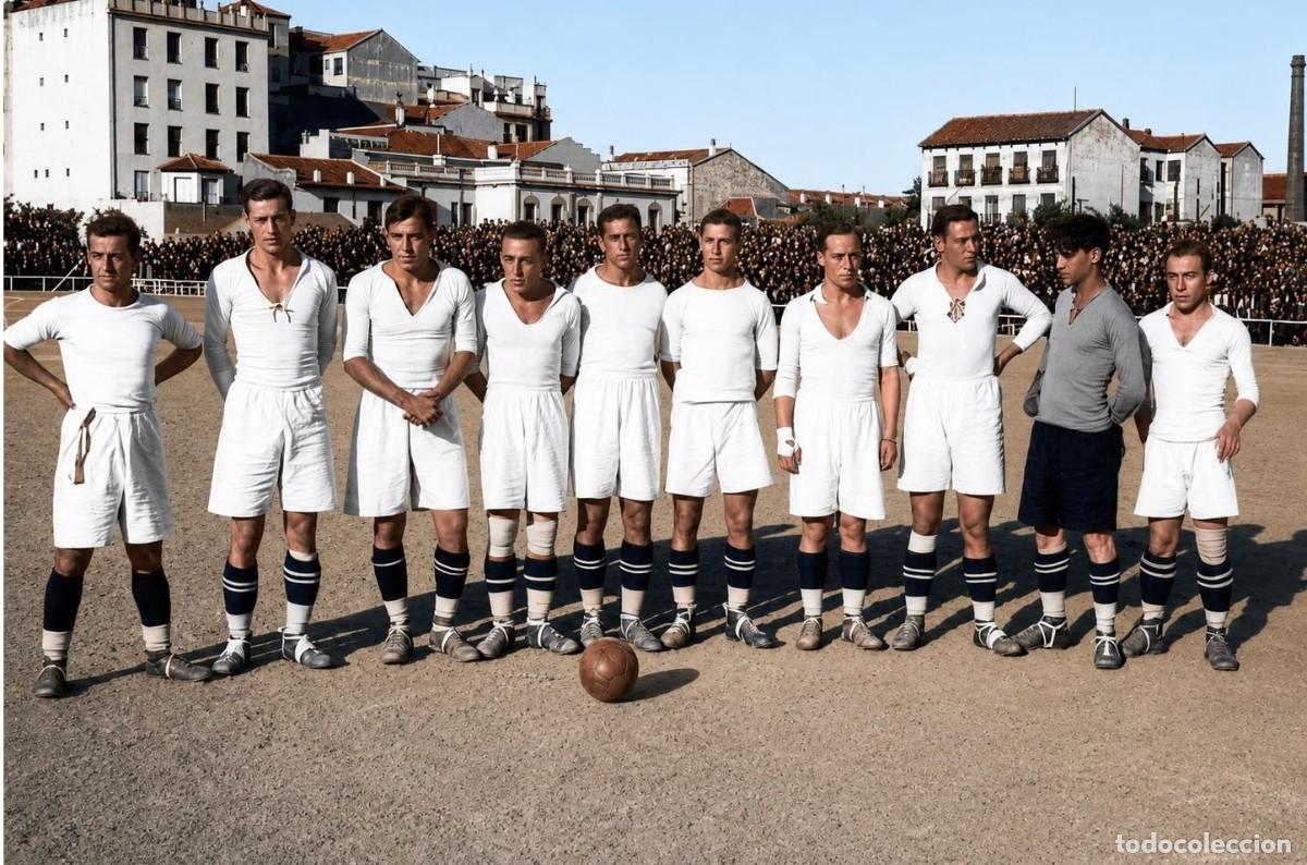 Coleccionismo deportivo: VALENCIA C.F. ALINEACI&Oacute;N PARTIDO COPA DEL REY 1925-1926 EN EL TORRERO VS EL IBERIA. FOTO