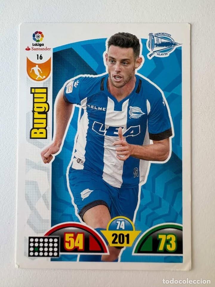 Coleccionismo deportivo: Burgui Alav&eacute;s 16 Adrenalyn 2017-18