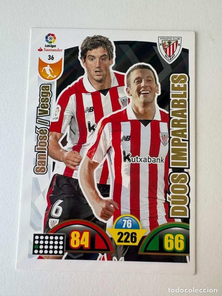 Coleccionismo deportivo: San Jos&eacute;/Vesga D&uacute;os Imparables Athletic Club de Bilbao 36 Adrenalyn 2017-18