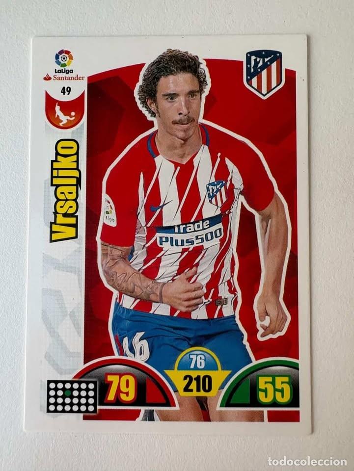 Coleccionismo deportivo: Vrsaljko Atl&eacute;tico de Madrid 49 Adrenalyn 2017-18