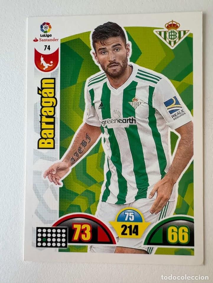 Coleccionismo deportivo: Barrag&aacute;n Betis 74 Adrenalyn 2017-18