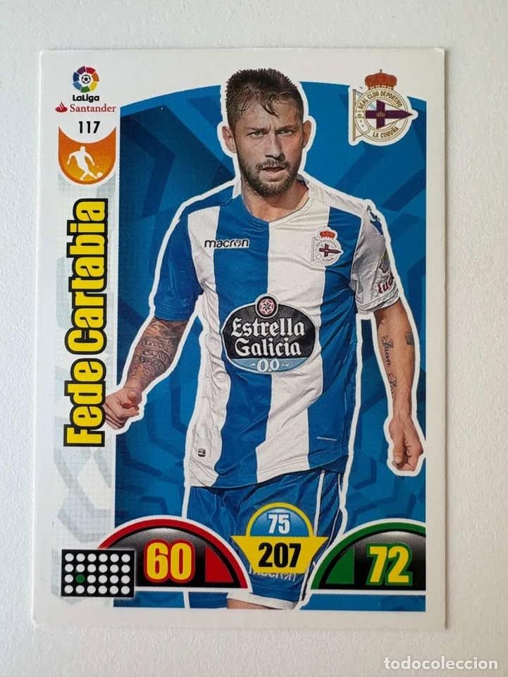 Coleccionismo deportivo: Fede Cartabria Deportivo de La Coru&ntilde;a 117 Adrenalyn 2017-18