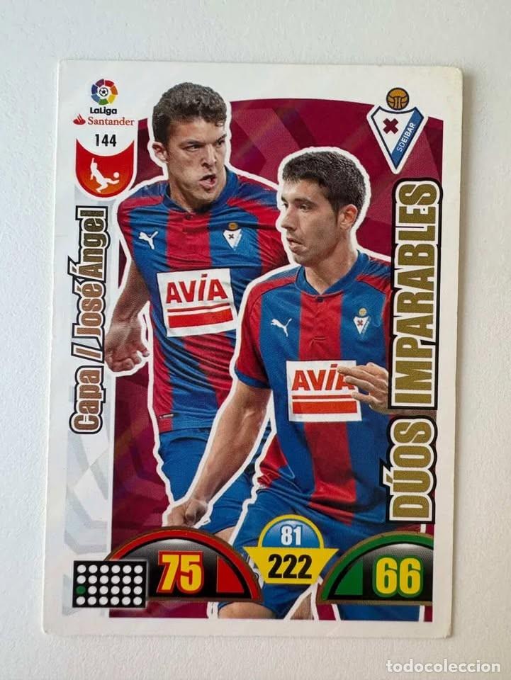 Collezionismo sportivo: Capa/Jos&eacute; &Aacute;ngel D&uacute;os Imparables Eibar 144 Adrenalyn 2017-18