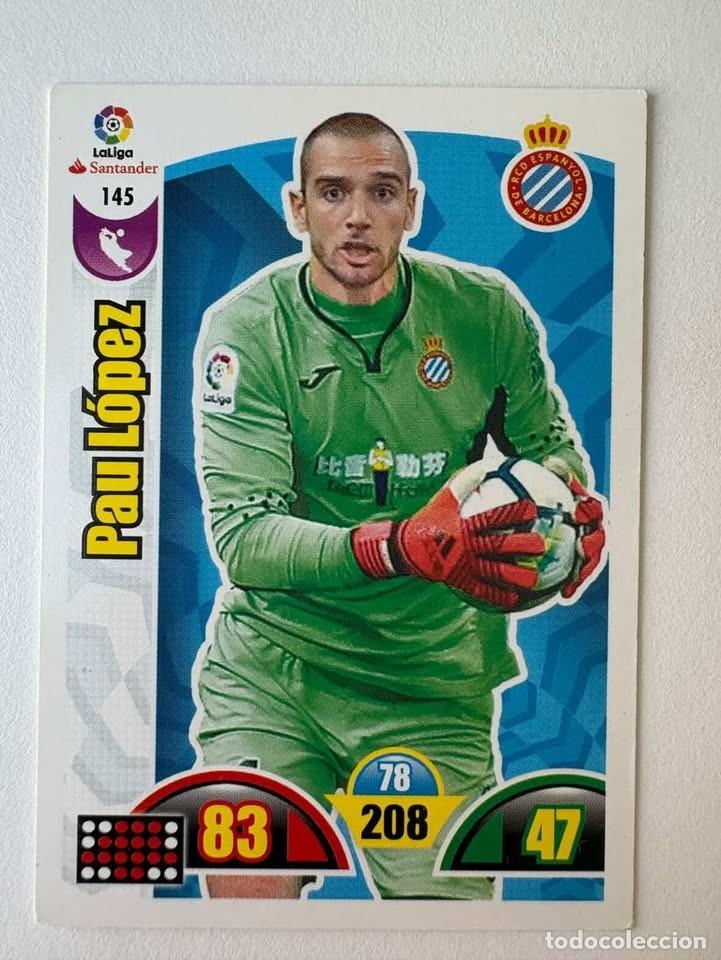 Coleccionismo deportivo: Pau L&oacute;pez Espanyol 145 Adrenalyn 2017-18