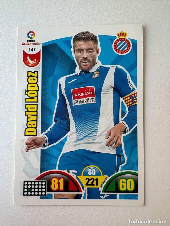 Coleccionismo deportivo: David L&oacute;pez Espanyol 147 Adrenalyn 2017-18