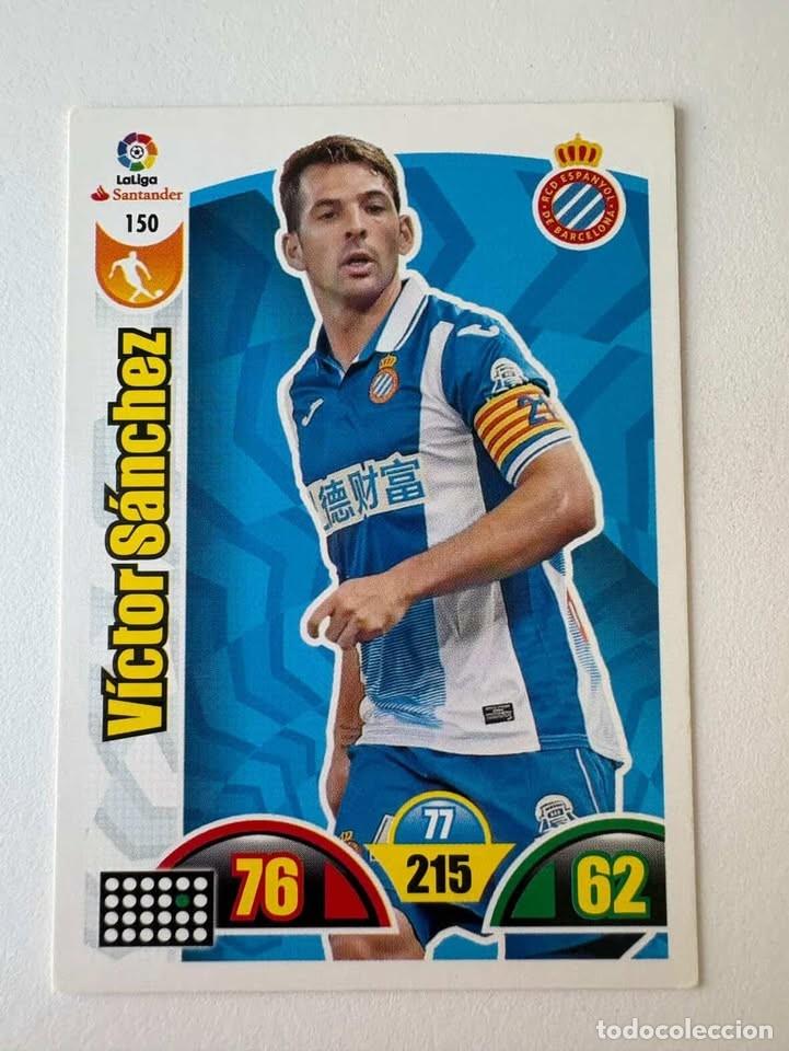 Coleccionismo deportivo: V&iacute;ctor S&aacute;nchez Espanyol 150 Adrenalyn 2017-18