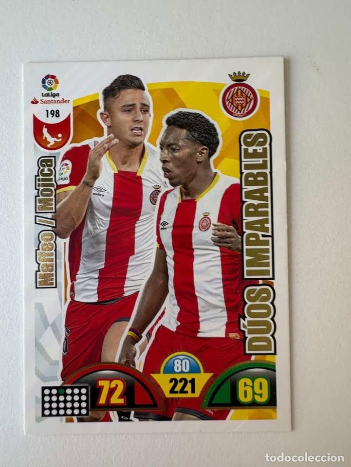 Coleccionismo deportivo: Maffeo/Mojica D&uacute;os Imparables Girona 198 Adrenalyn 2017-18