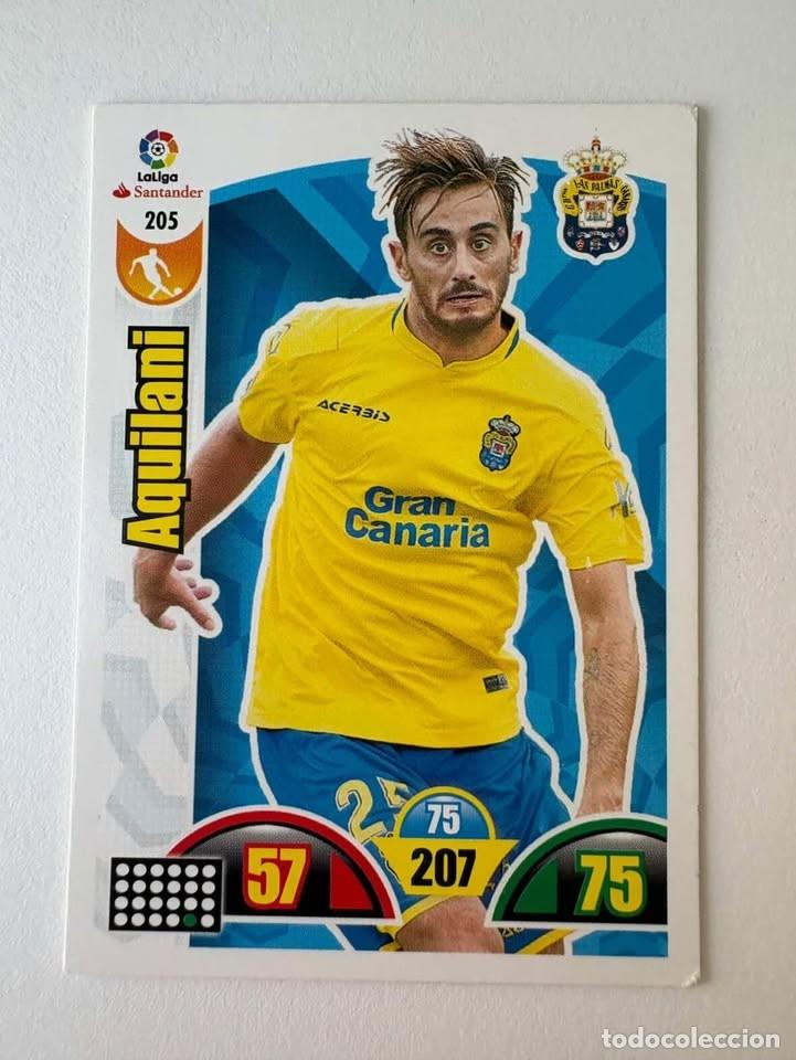 Coleccionismo deportivo: Aquilani Las Palmas 205 Adrenalyn 2017-18