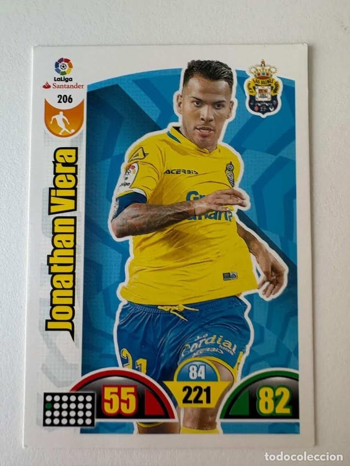 Coleccionismo deportivo: Jonathan Viera Las Palmas 206 Adrenalyn 2017-18