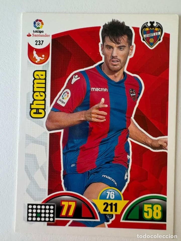 Coleccionismo deportivo: Chema Levante 237 Adrenalyn 2017-18
