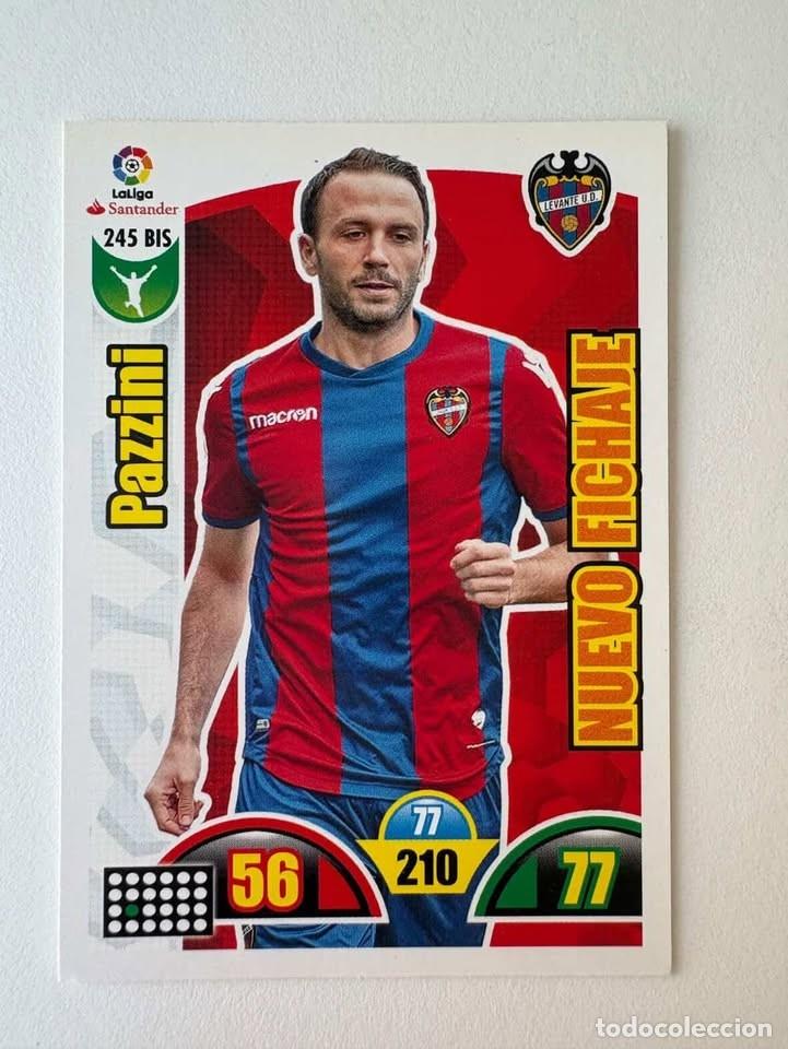 Coleccionismo deportivo: Pazzini Nuevo Fichaje Levante 245bis Adrenalyn 2017-18