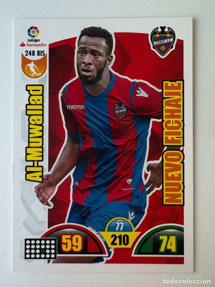 Coleccionismo deportivo: Al-Muwallad Nuevo Fichaje Levante 248bis Adrenalyn 2017-18