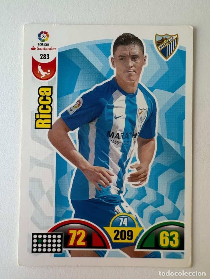 Coleccionismo deportivo: Ricca M&aacute;laga 283 Adrenalyn 2017-18