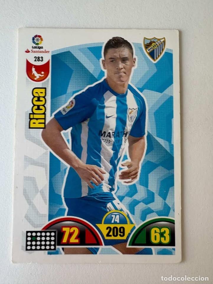 Coleccionismo deportivo: Ricca M&aacute;laga 283 Adrenalyn 2017-18