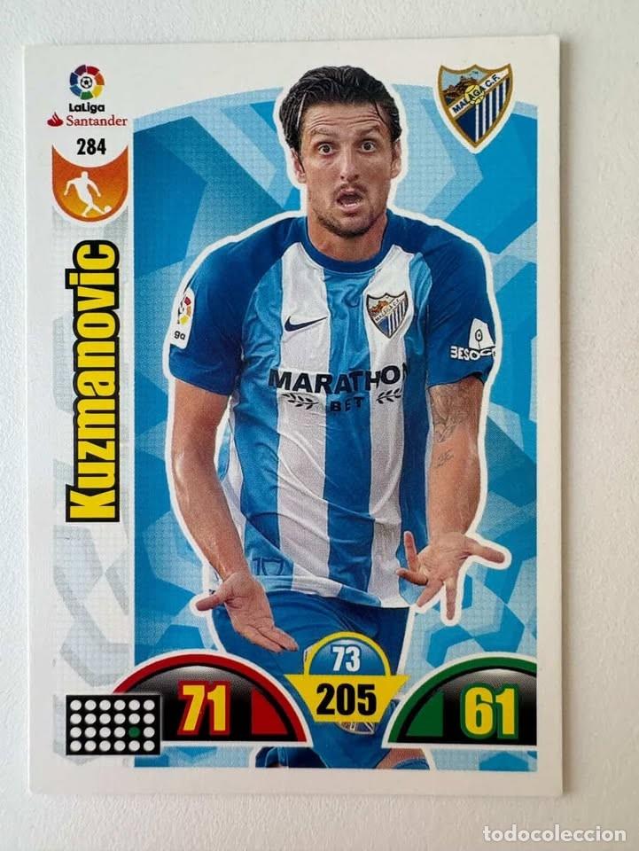Coleccionismo deportivo: Kuzmanovic M&aacute;laga 284 Adrenalyn 2017-18