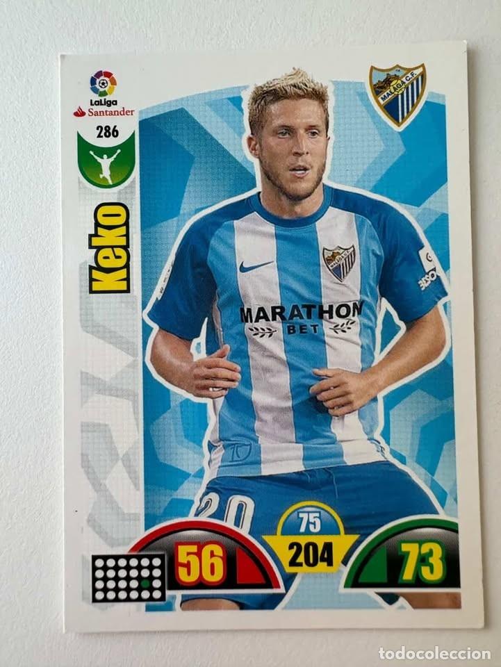 Coleccionismo deportivo: Keko M&aacute;laga 286 Adrenalyn 2017-18